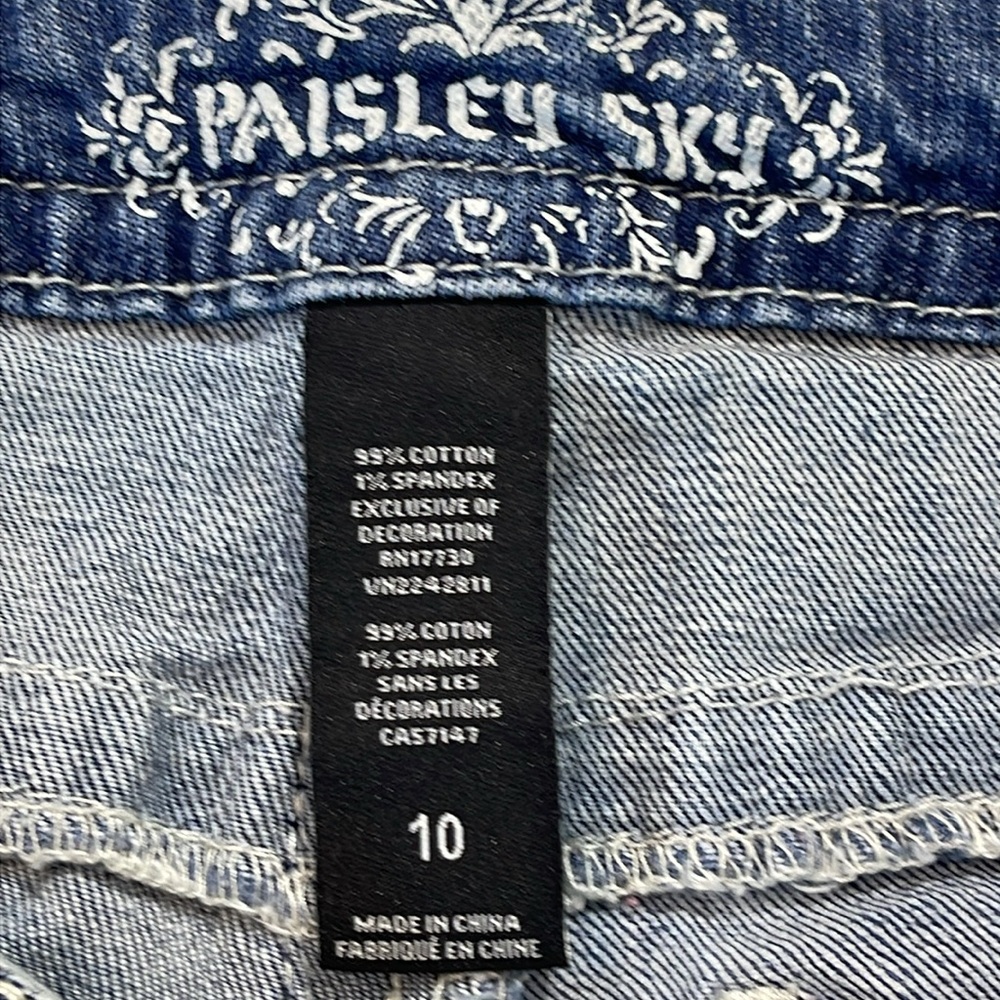 PAISLEY SKY SIZE 10 Women's Blue Jeans - Picture 5 of 6
